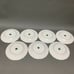 Bohemian Czechoslovakia Salad Plates Floral White Pink Gold Trim Lot of 7