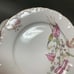 Bohemian Czechoslovakia Salad Plates Floral White Pink Gold Trim Lot of 7