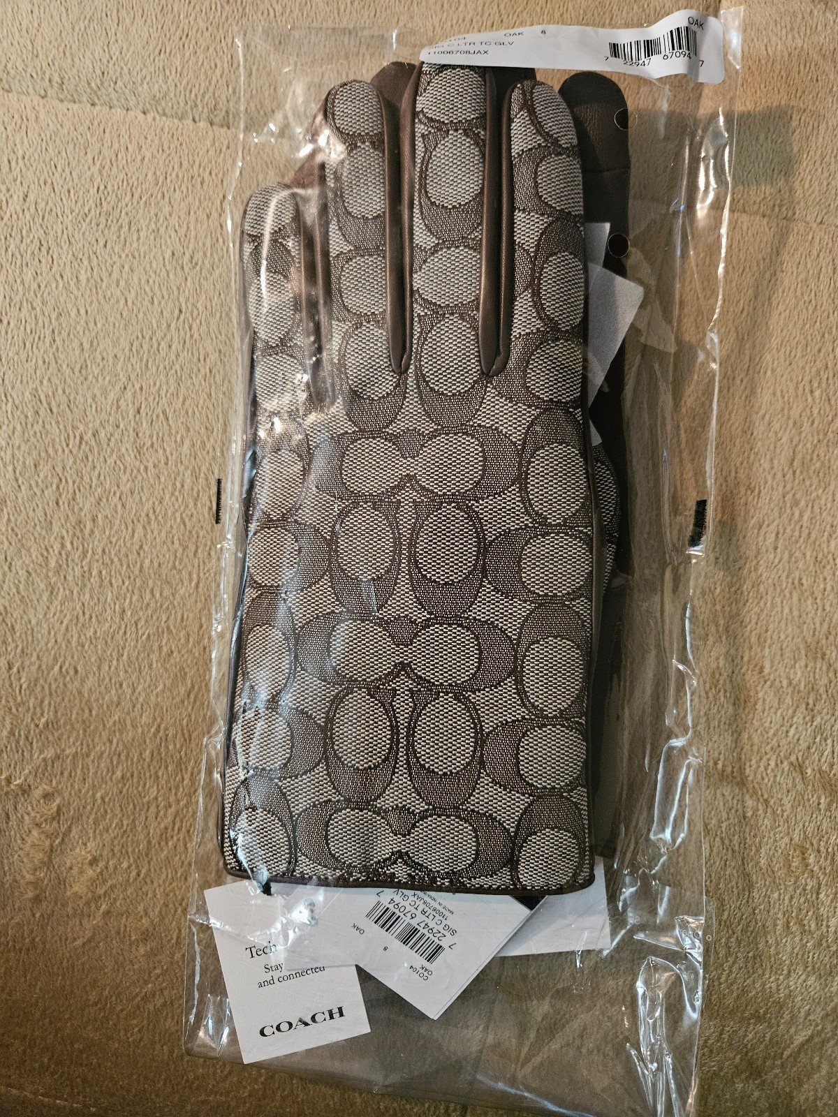 Coach gloves sz 8/L