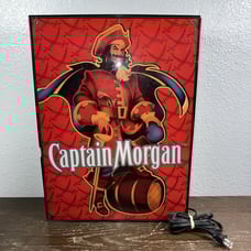 Captain Morgan Rum Lighted Bar Light Box Sign Man Cave Wall Decor 18.5 Large