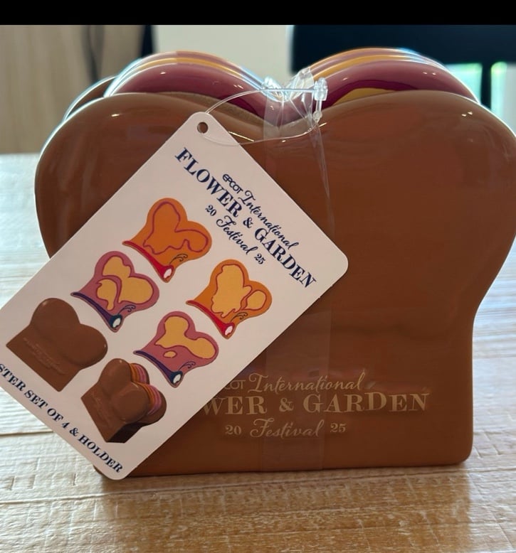 Disney 2025 Epcot Flower & Garden Festival Alice in Wonderland coaster set