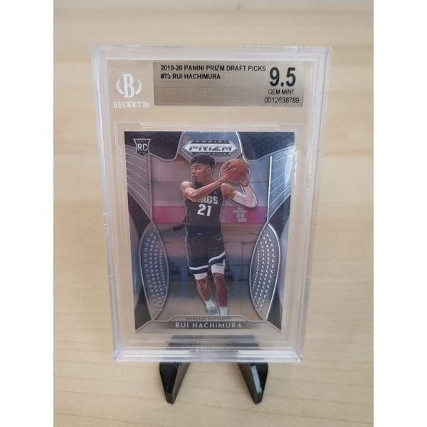 2019-20 Hoops Premium Stock Rui Hachimura RC Green Prizm