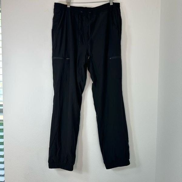 Eddie Bauer Fleece Lined Cargo Pants Womens 16 Outdoor Winter Utility Black NWT