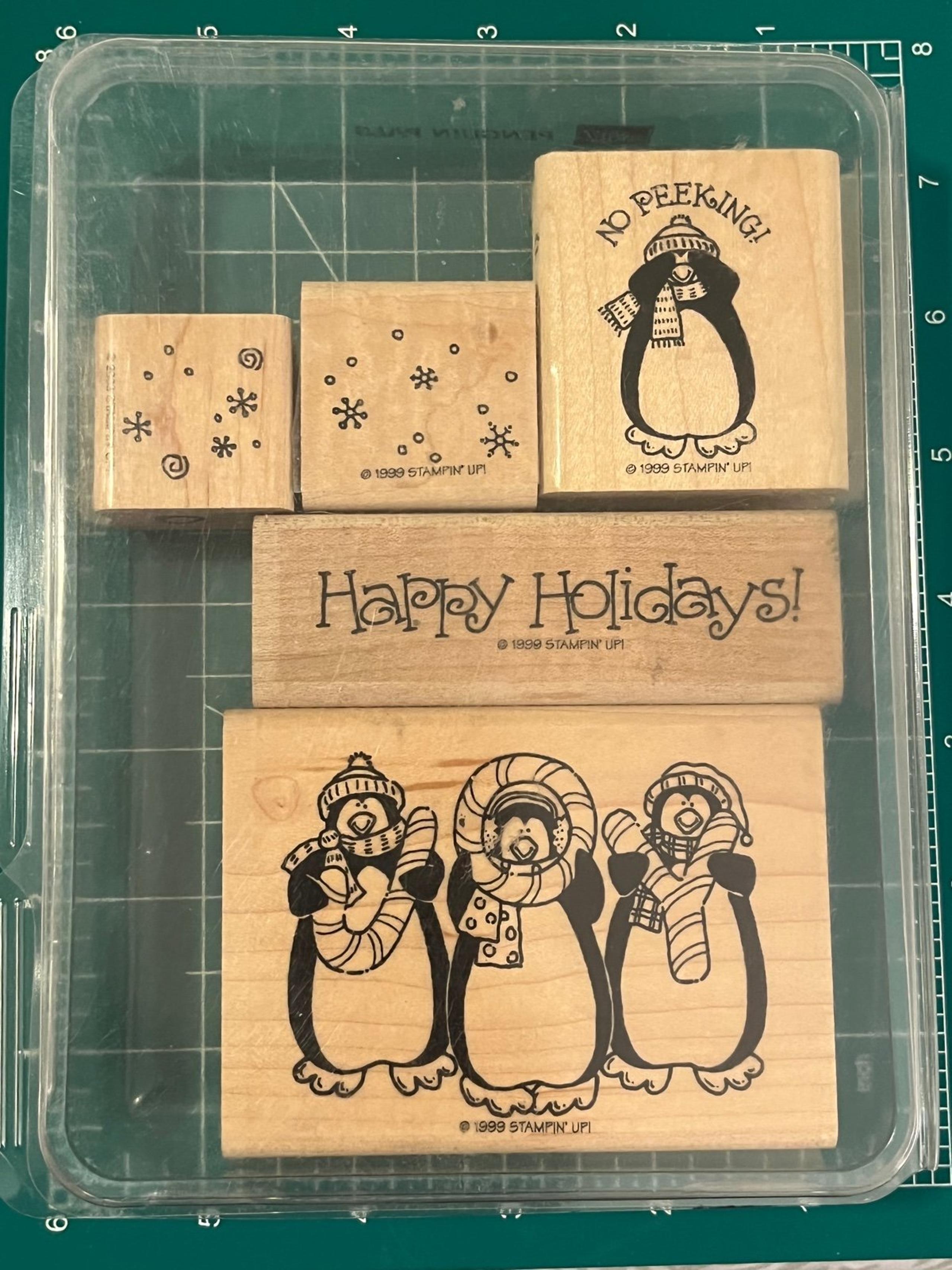 Stampin Up Christmas Rubber stamps “Pinguin pals”