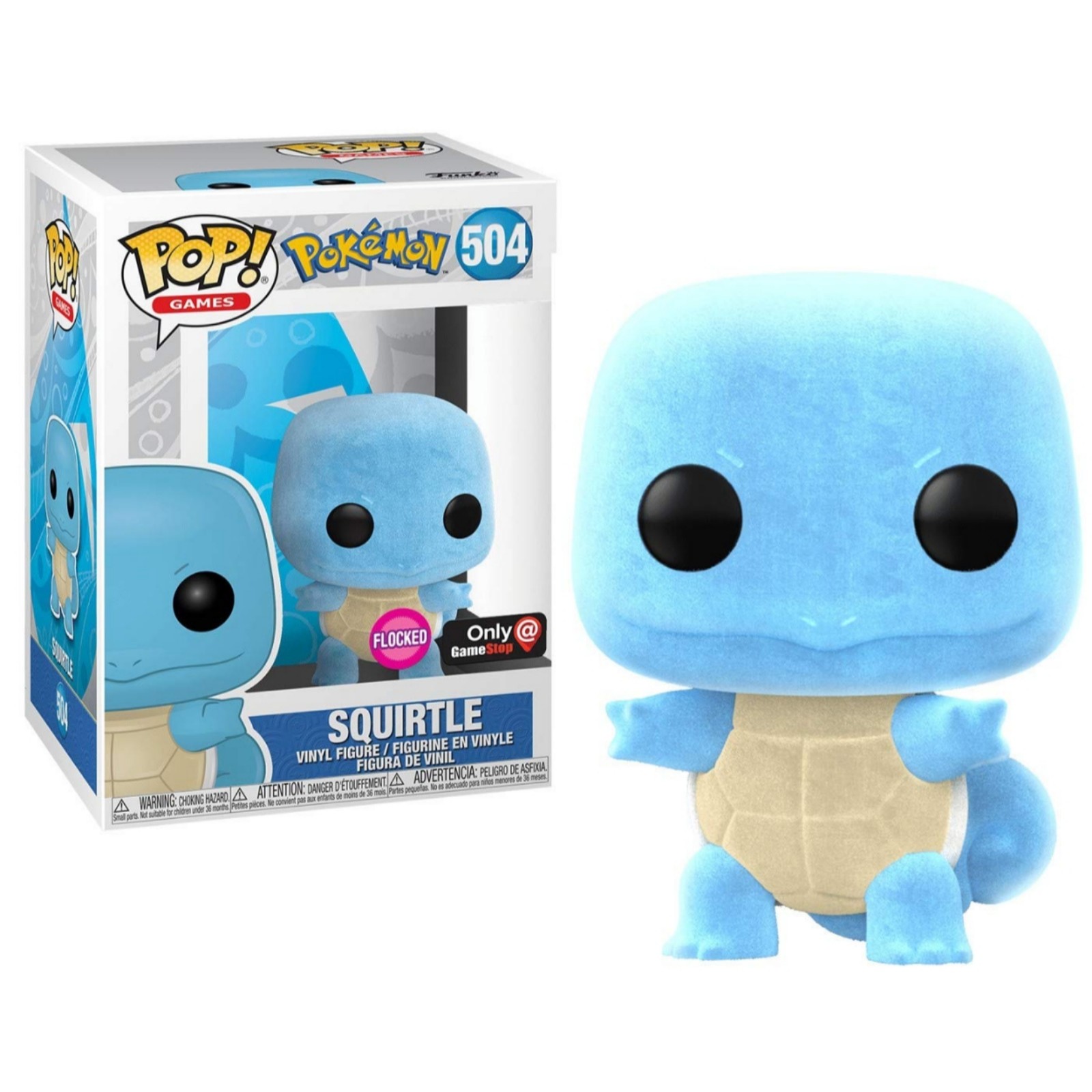 Funko Pop! Games | Pokémon | Flocked Squirtle