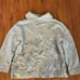 Pier Antonio Gaspari made in Italy blue oversized sweatshirt fleece inside silve