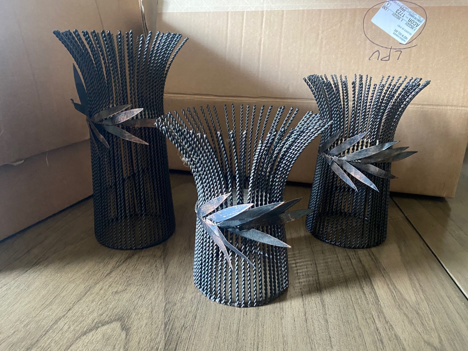 center peice candle holder set