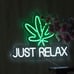 Neon Sign Just Relax LED Neon Lights Signs for Wall Decor,Bedroom,