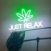Neon Sign Just Relax LED Neon Lights Signs for Wall Decor,Bedroom,