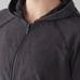 LULULEMON Acid Rubber Dye Black Loop Back Hoodie Full Zip Cotton Terry Size 6
