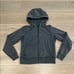 LULULEMON Acid Rubber Dye Black Loop Back Hoodie Full Zip Cotton Terry Size 6