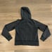 LULULEMON Acid Rubber Dye Black Loop Back Hoodie Full Zip Cotton Terry Size 6