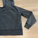 LULULEMON Acid Rubber Dye Black Loop Back Hoodie Full Zip Cotton Terry Size 6