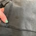 LULULEMON Acid Rubber Dye Black Loop Back Hoodie Full Zip Cotton Terry Size 6