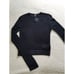 Free People H2O Crew Pullover Open Weave Knit Crop Top Black Size M