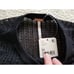 Free People H2O Crew Pullover Open Weave Knit Crop Top Black Size M