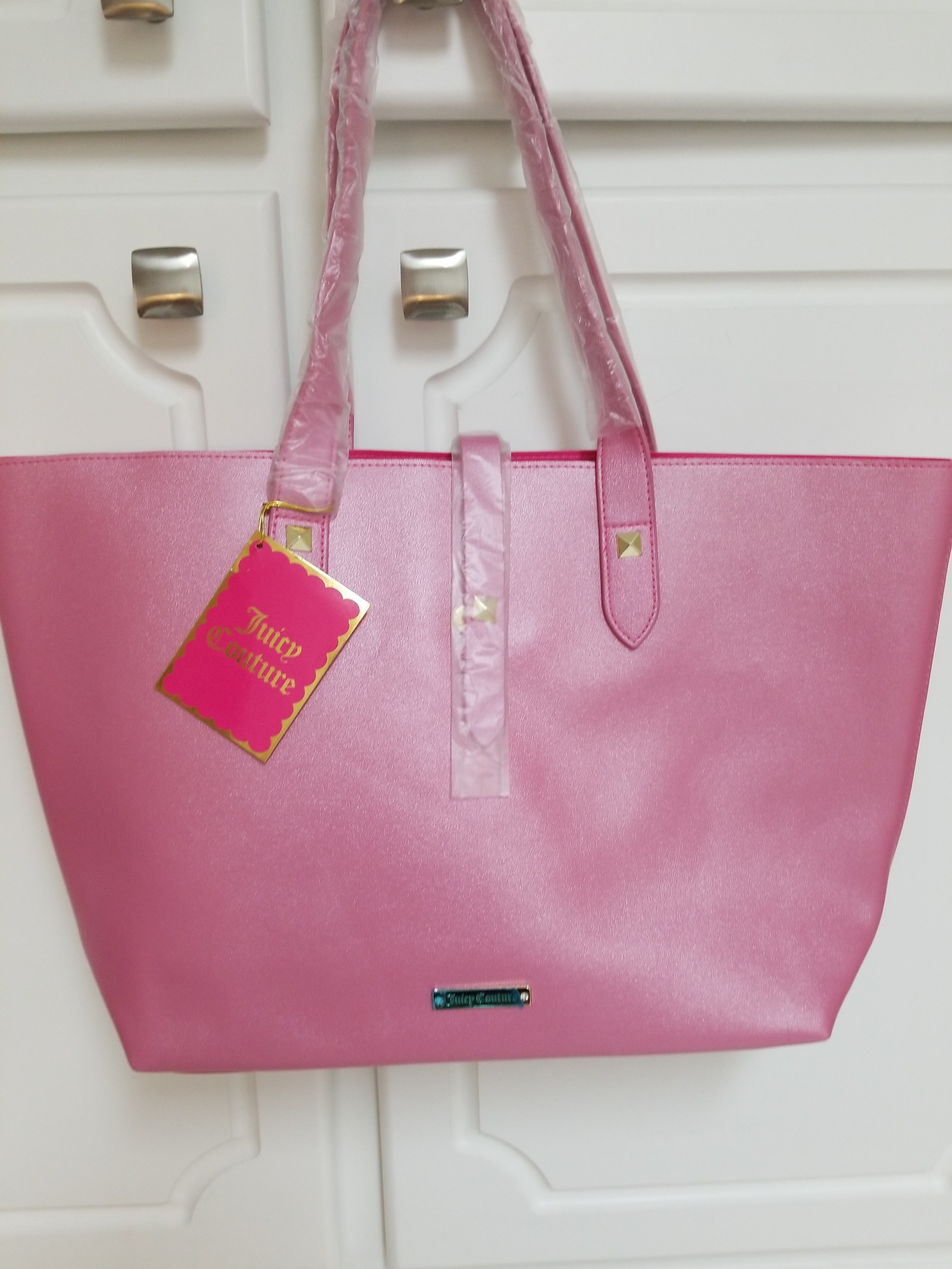 Juicy Couture faux leather tote bag