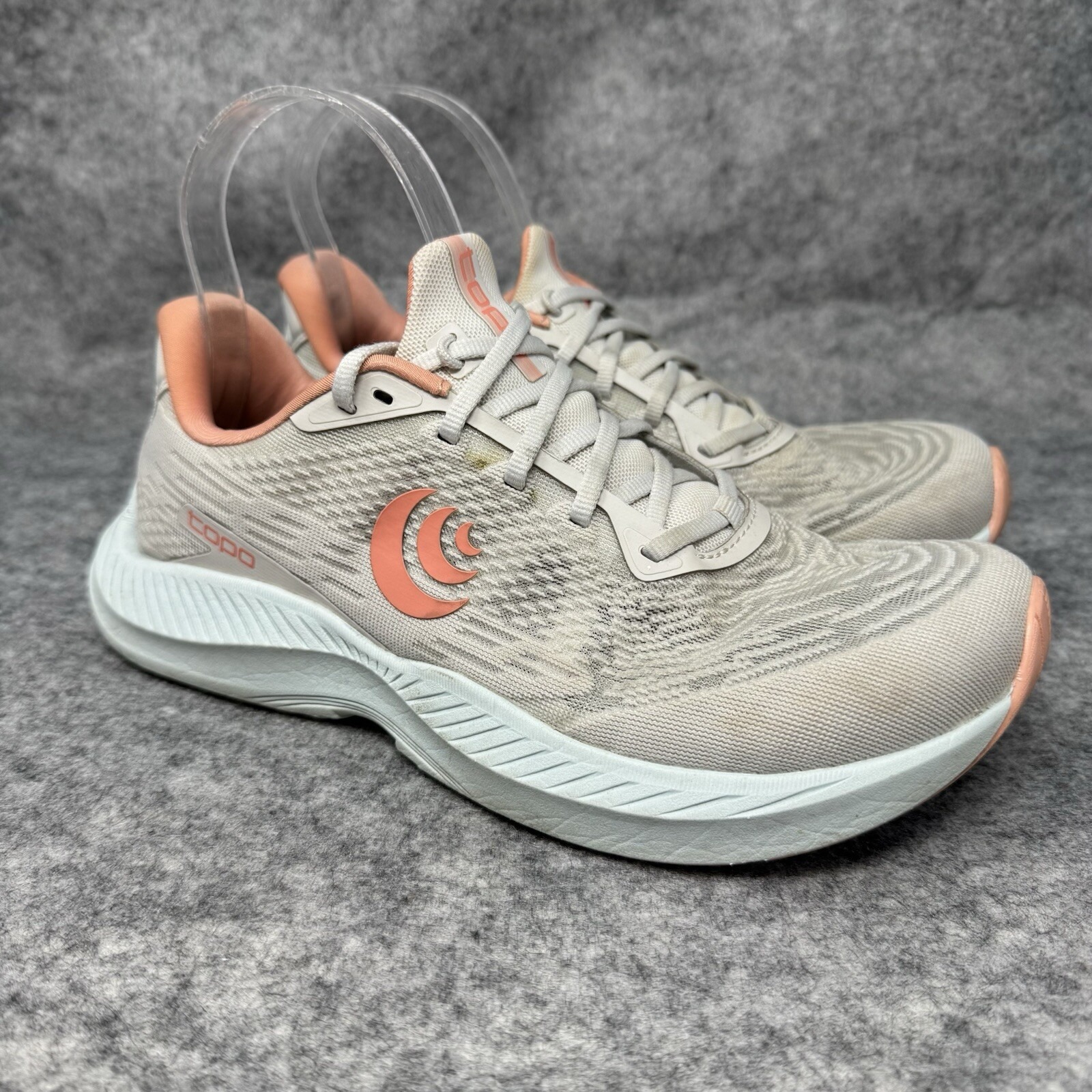 Topo Fli-Lyte 5 Shoes Womens Size 7 'Grey/Sky' Road Running 3mm Drop