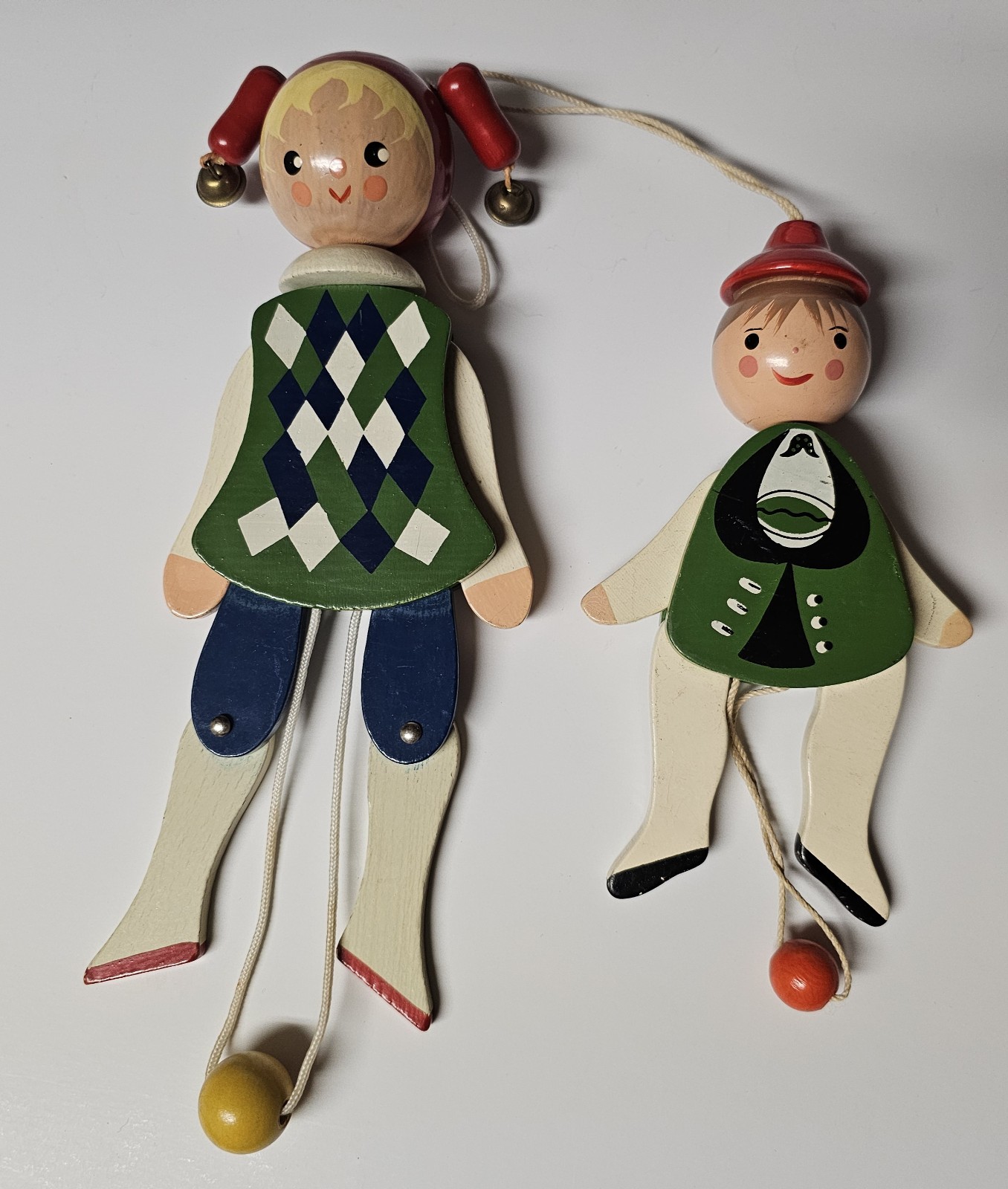 Vintage Italian Jack & Jill Jumping Wall Decor