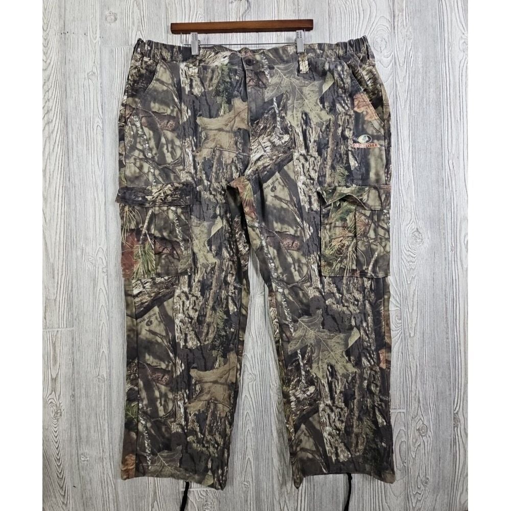 Mossy Oak Cargo Hunting Pants Men's 2XL 44-46 Breakup Country Camo Relaxed Flex