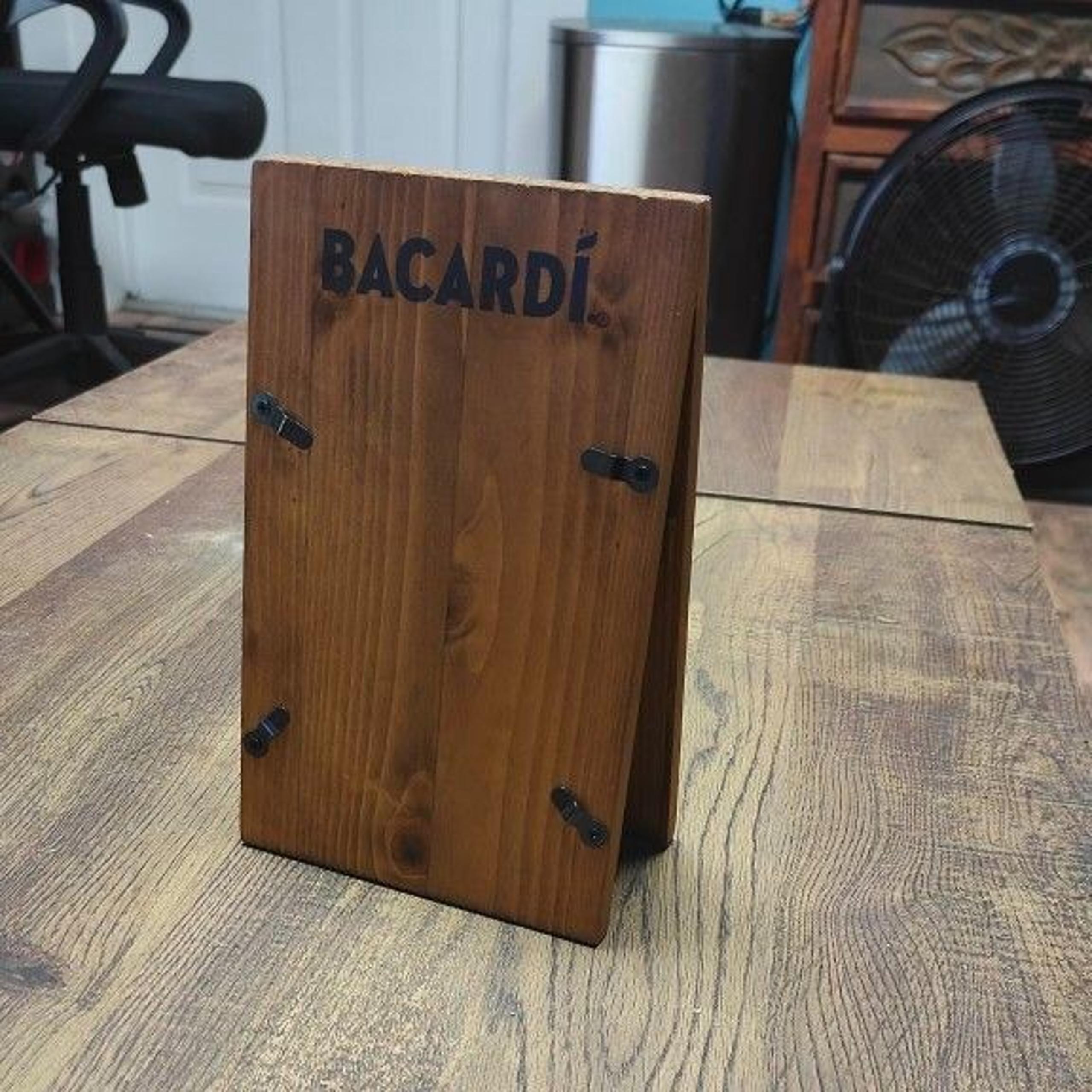 Bacardi Bar Menu Stands