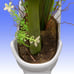 NIB National Tree Company Faux Yellow Orchid Flowers