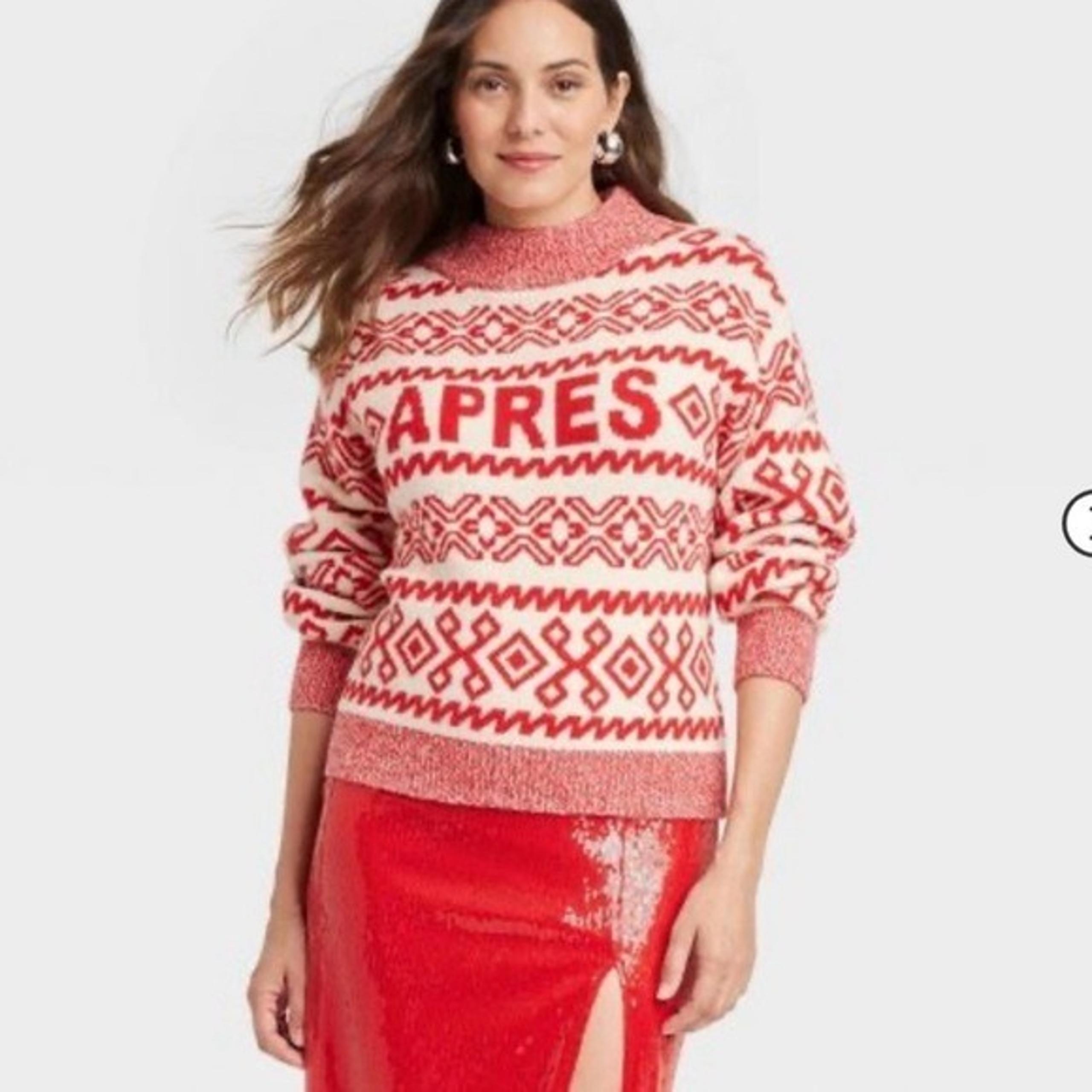 Target Women's Crewneck Graphic Pullover Sweater - A New Day viral Apres sweater