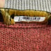 Garnet Clothiers Men Orange Rust merino Wool Quarter Zip Sweater Sueded Medium