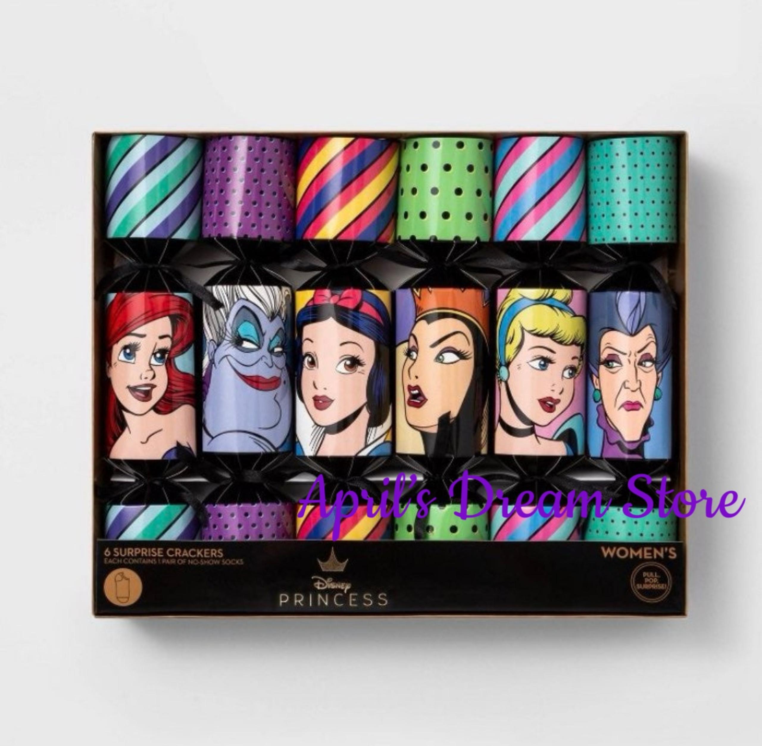 Disney Princess 6-Pack Surprise Party Crackers Socks Gift Box Set