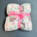 Hello Kitty Spring Floral twin plush blanket 60 × 90