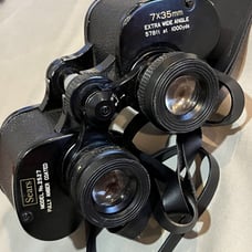 SEARS 7x35 Binoculars Extra Wide Angle Model 2527 with Case Made In Japan