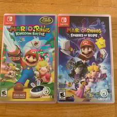 Lot of 2 Mario Rabbids Nintendo Switch Games
