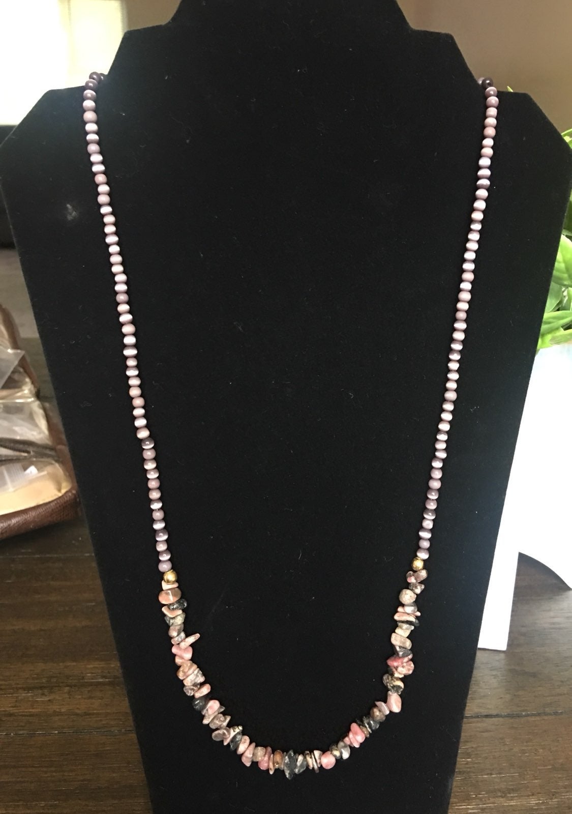 Natural Stones Long Necklace