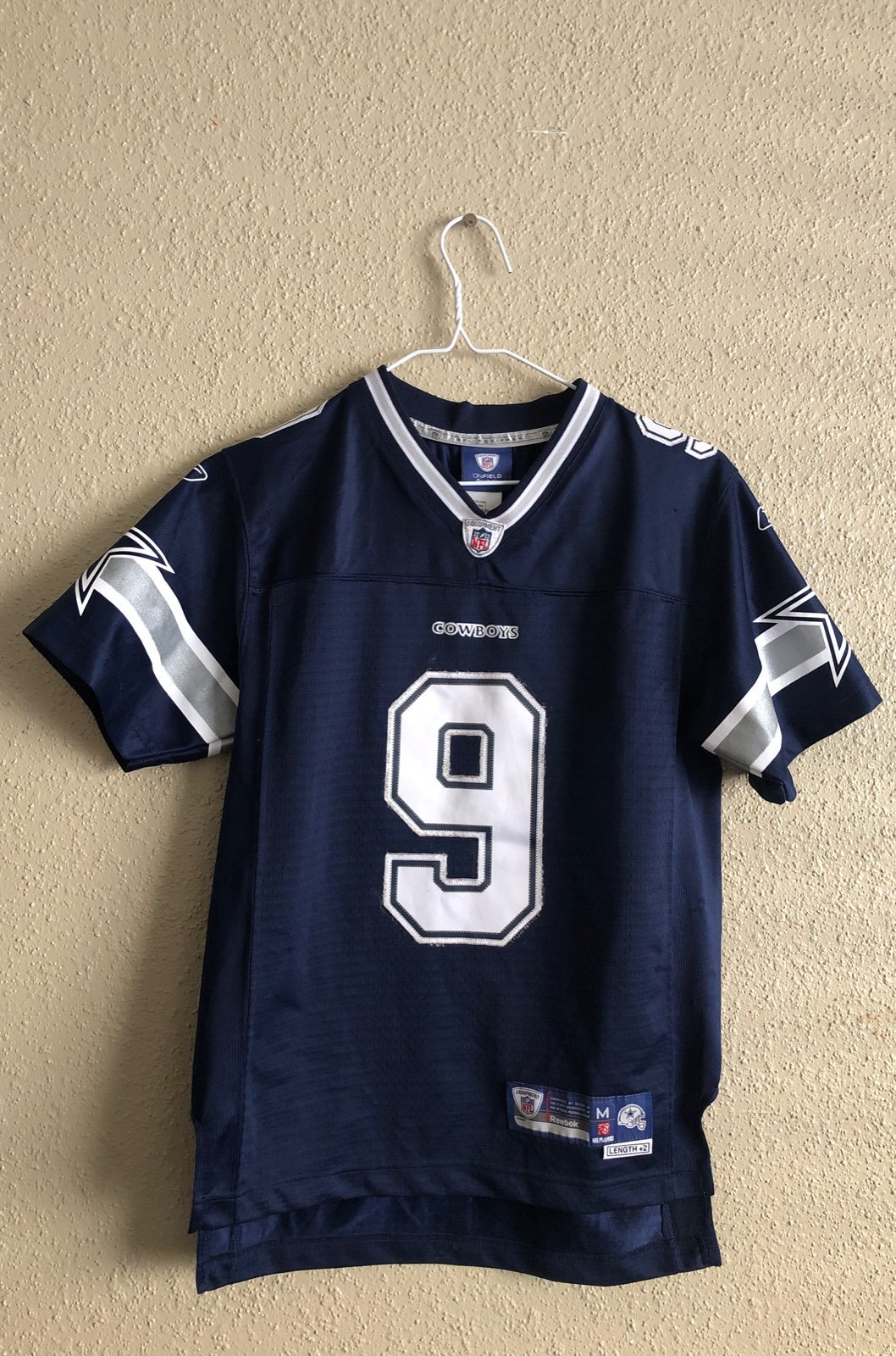 NFLRbkYouthMDallasCowboys#9RomoSewnJerse