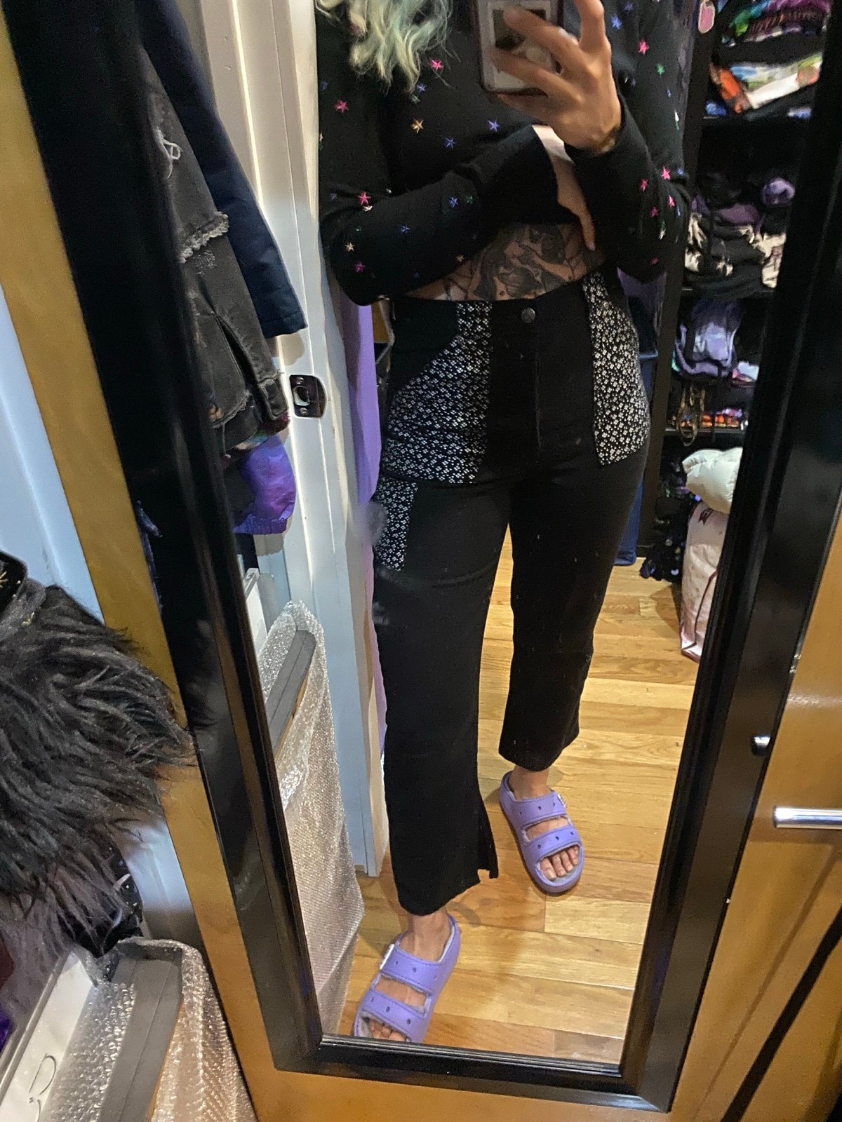 BDG floral cargo pants