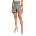 Veronica Beard Baga Check Wool Blend High Rise Paperbag Shorts NEW
