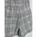 Veronica Beard Baga Check Wool Blend High Rise Paperbag Shorts NEW