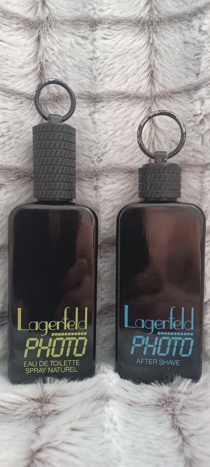Vintage Karl Lagerfeld Photo 2 fl. oz Black Green 1/3 Full Rare + aftershave
