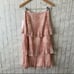 Rachel Parcell Tiered Pleated Midi Skirt Snakeskin Pink XS