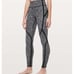 Lululemon Sleek and Strong Tight 28 - Diffuse Starlight Black / Black - Size 6