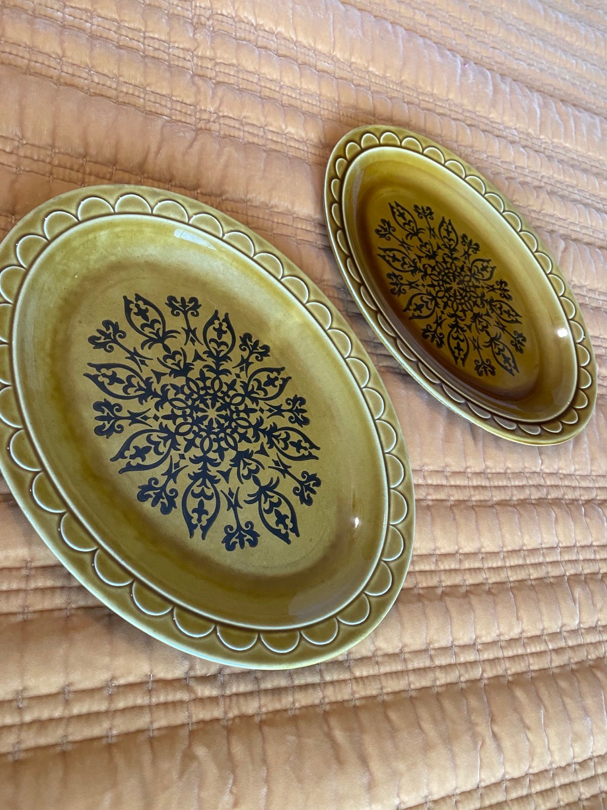 MCM Vintage Homer Laughlin castilian oval platters