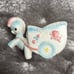 VTG 60s Ceramic Nursery Planter Pastel Pony Chariot