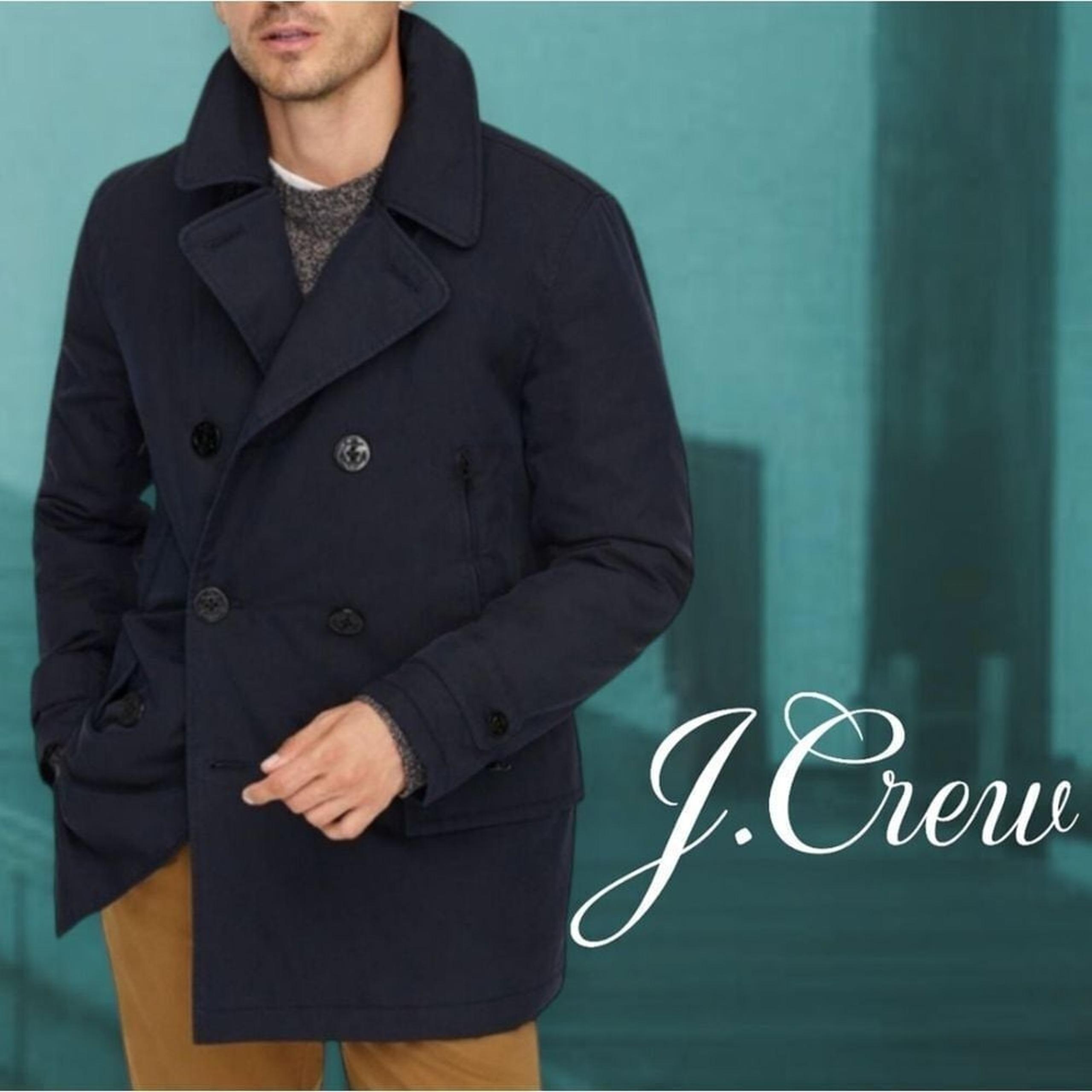 J.Crew Men's Primaloft Cotton/Nylon Fulton Peacoat Midnight Navy XS NEW