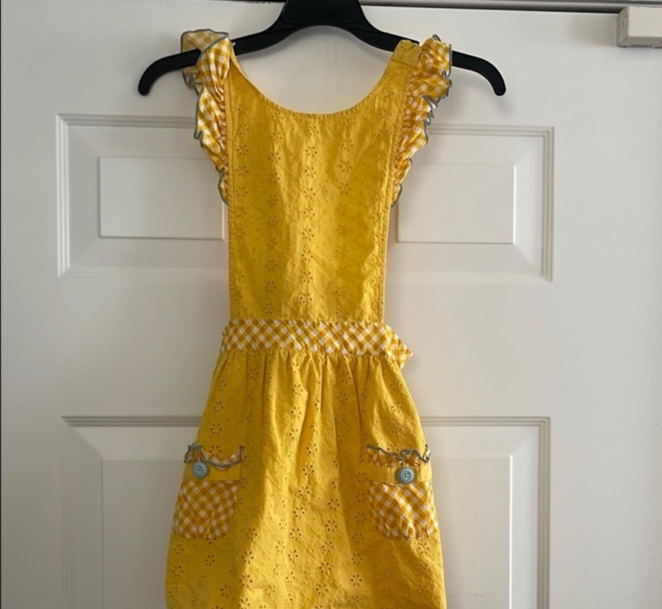 Matilda Jane size 10 yellow eyelet dress