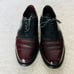 Allen Edmonds 2 Tone Burgundy /Black Oxfords Shoes Size 9