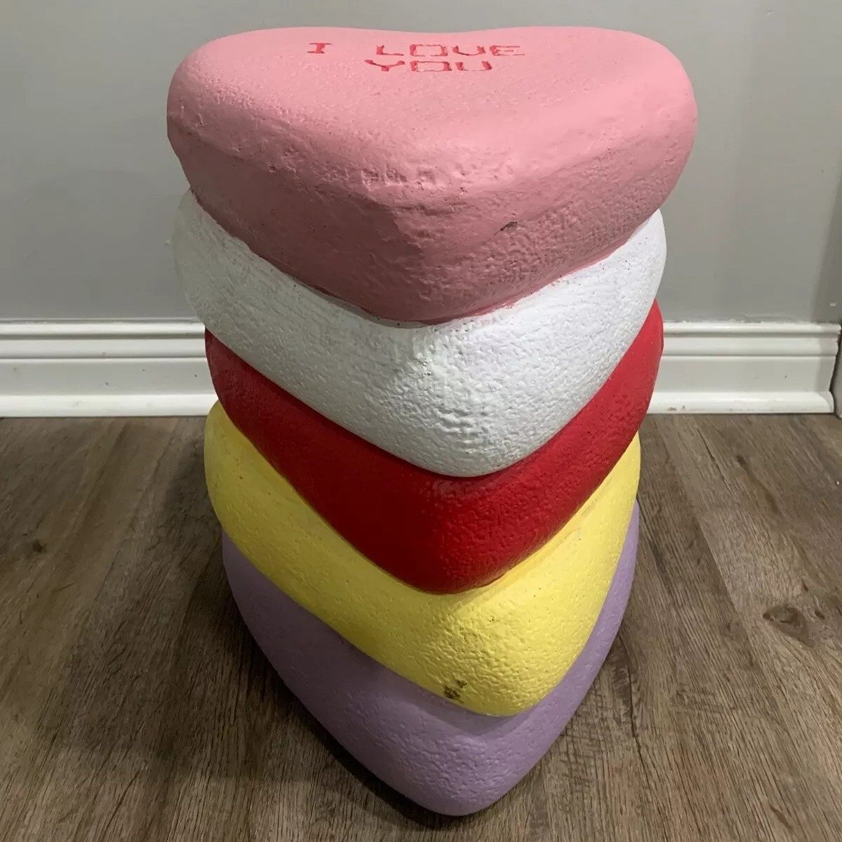 Stacked Heart-Shaped Stool TikTok Viral Decor Valentines Day - Free Shipping!