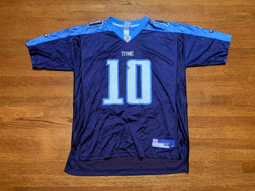 Vintage Vince Young Tennessee Titans Reebok Jersey Size XL 25 inches pit to pit