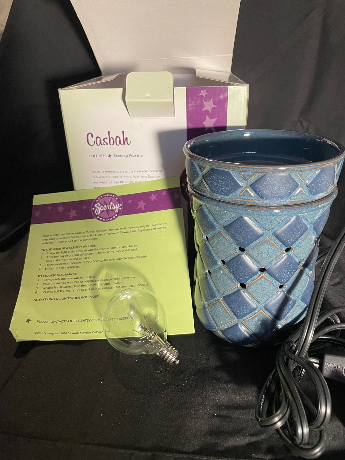 Scentsy Casbah Warmer, Brand New