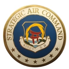 Strategic Air Command 4252nd SW Kadena AB, Okinawa 1965-1970 Brass Paper Weight