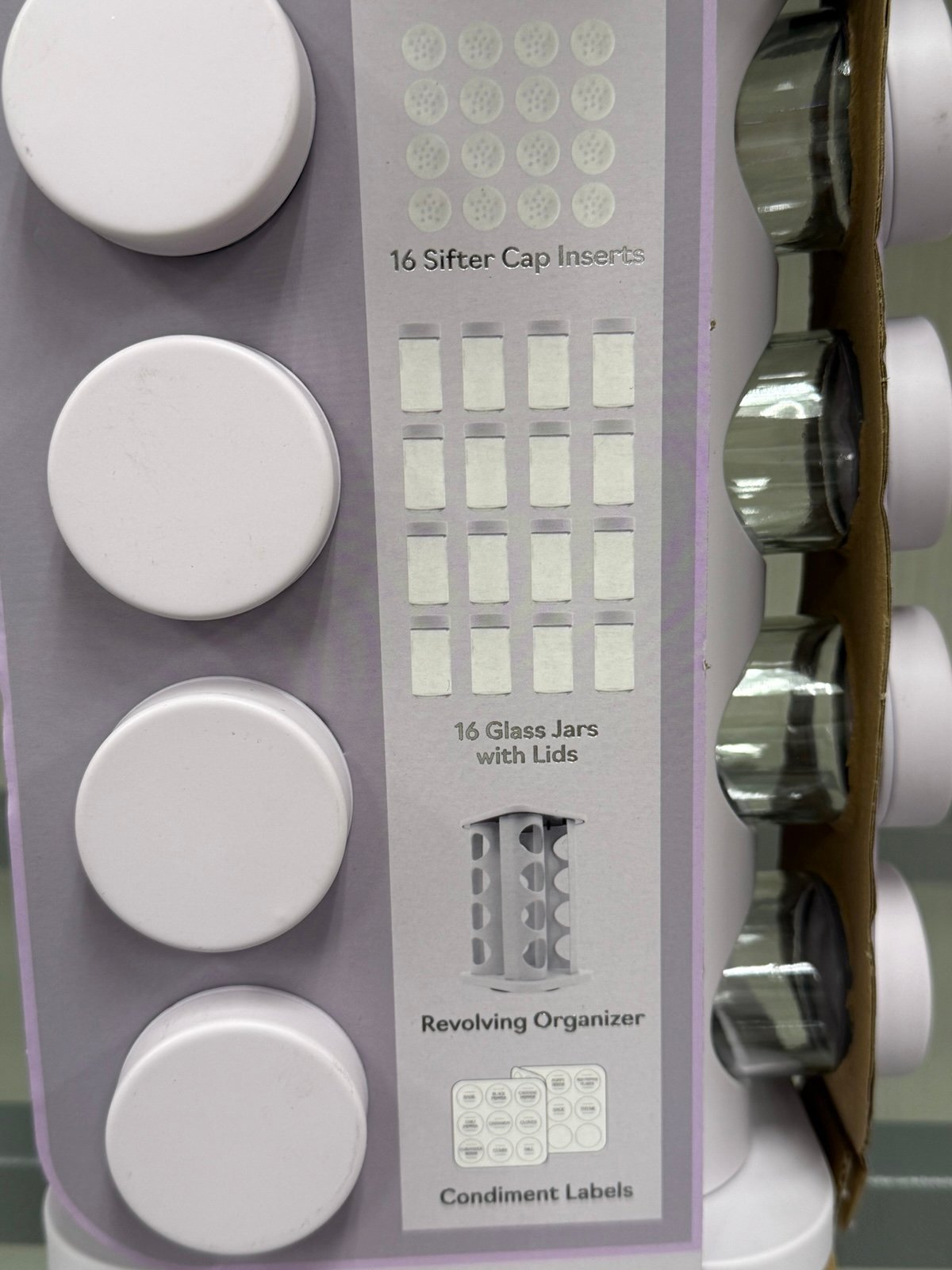 26 PURPLE SPICE REVOLVING SPICE RACK